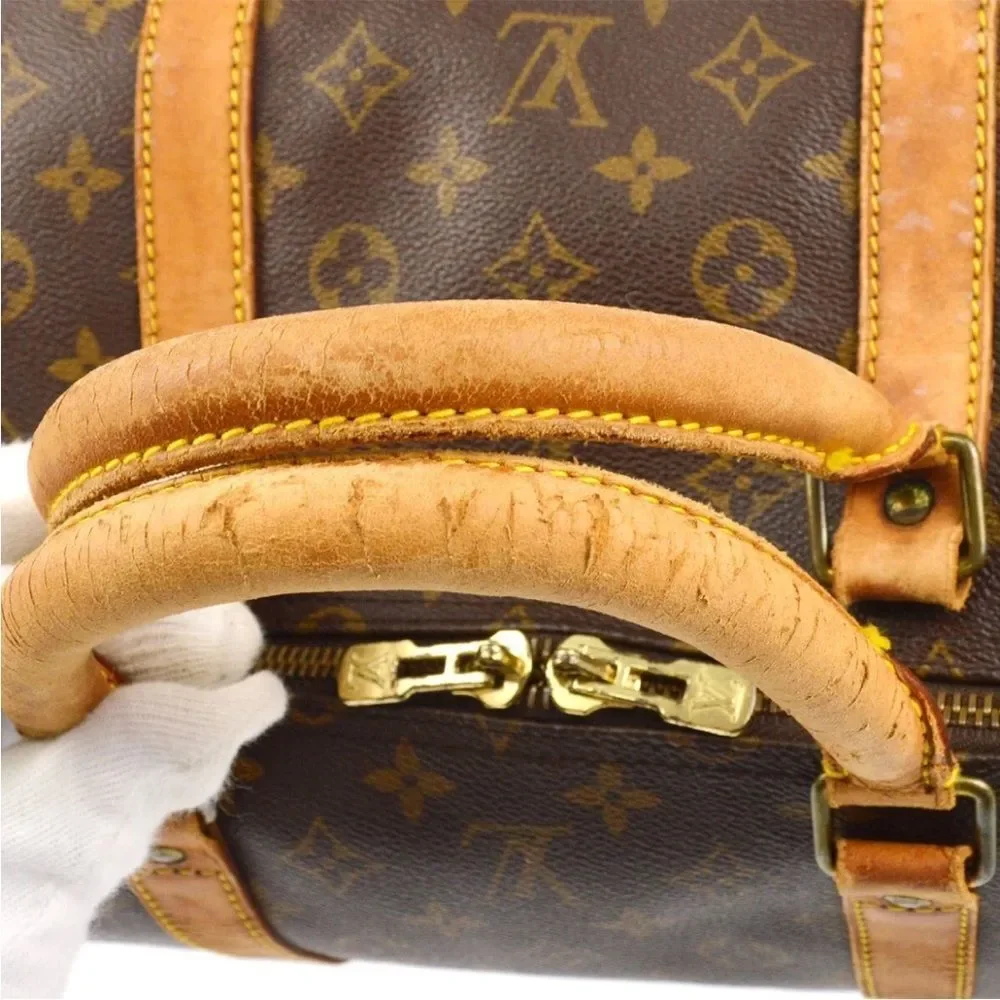 Louis Vuitton Monogram Brown Tan Duffel Bag